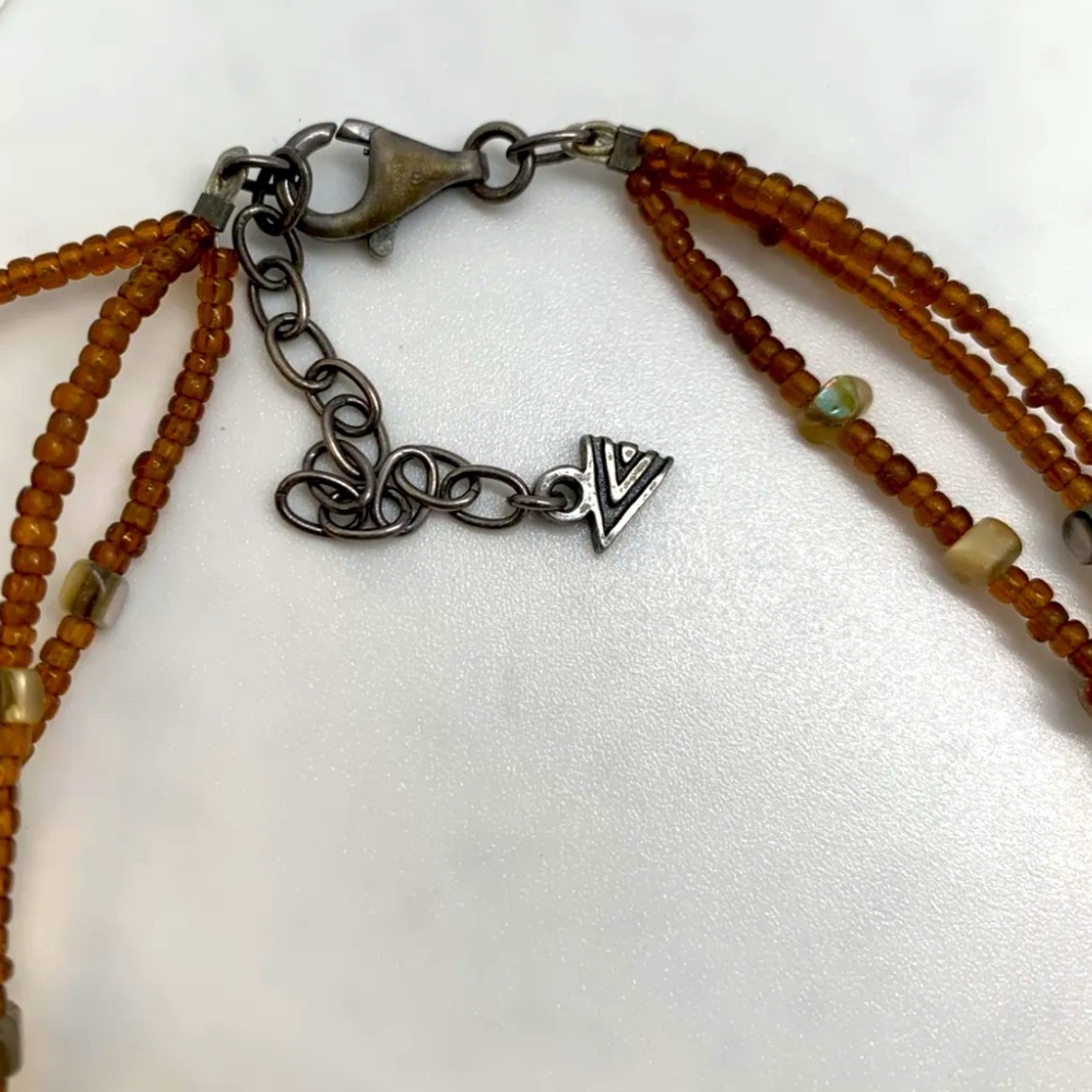 SILPADA Sterling Silver, Three Strand Fiesta
Fun Coral Abalone Necklace - Picture 7 of 10